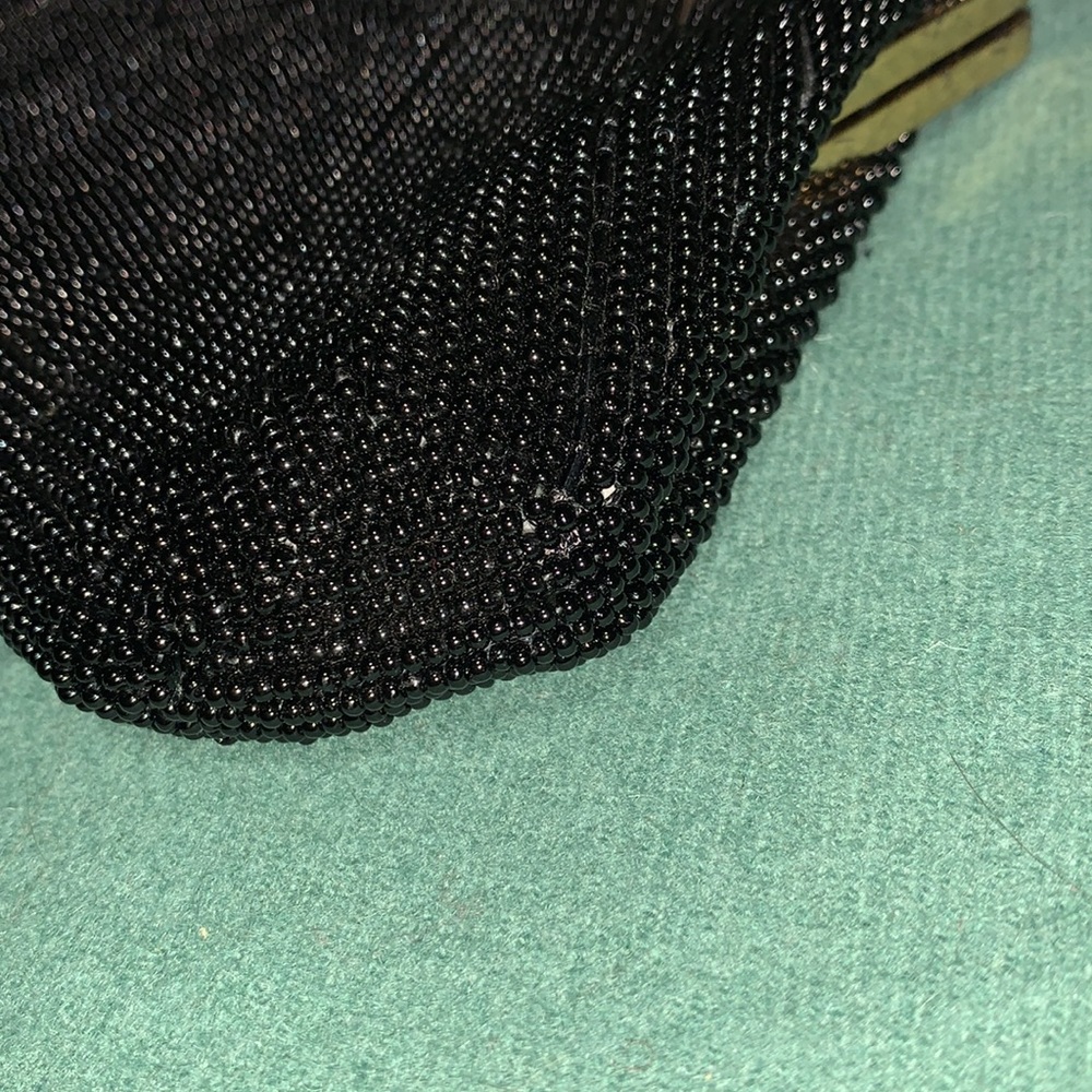 Vintage black beaded clutch - Picture 10 of 15